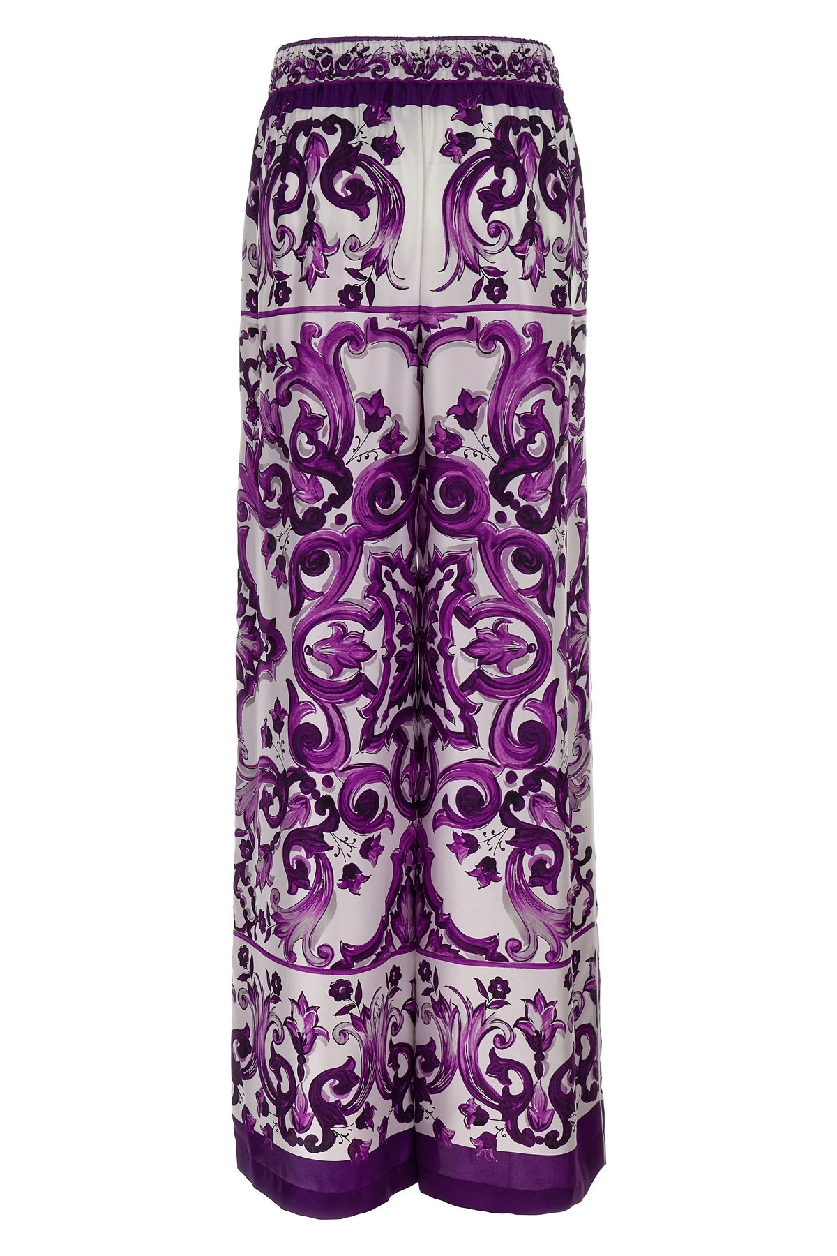 Majolica print pants - 3
