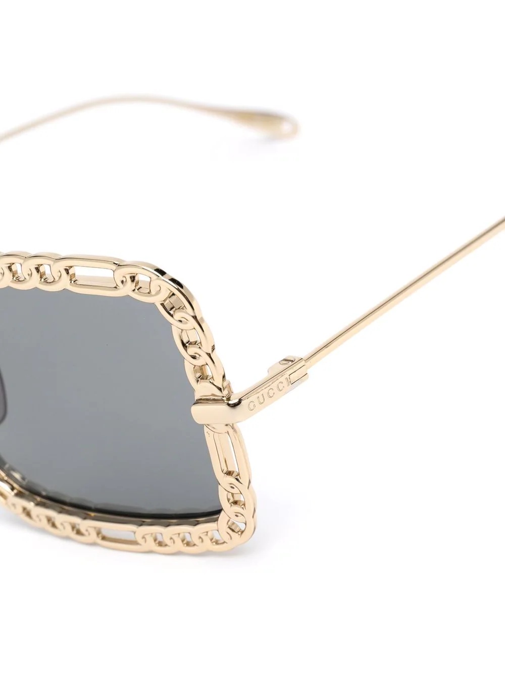 chain square-frame sunglasses - 3