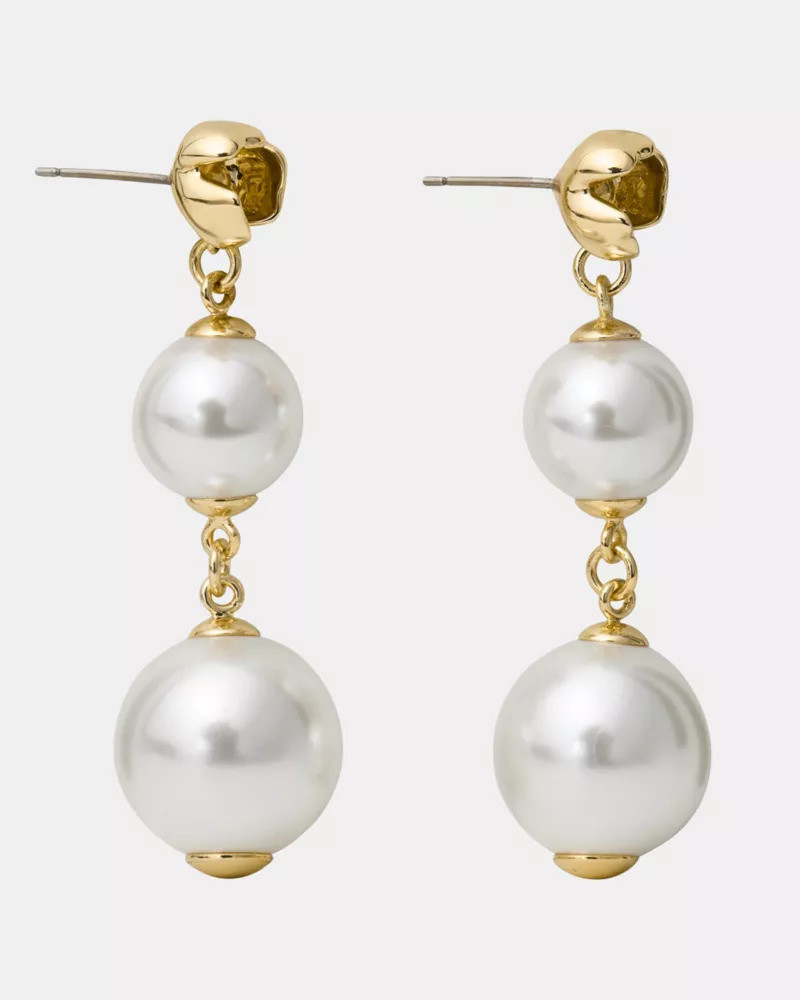 Golden Bloom Linear Earrings 1