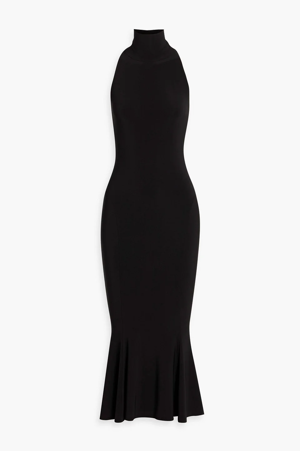 Stretch-jersey halterneck midi dress - 1