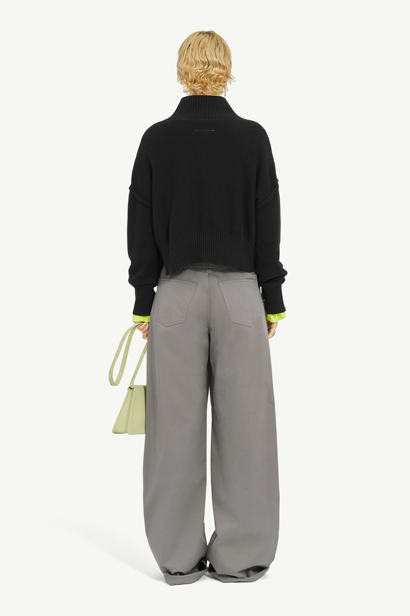 Gauge Black Boxy Distressed Jumper 4