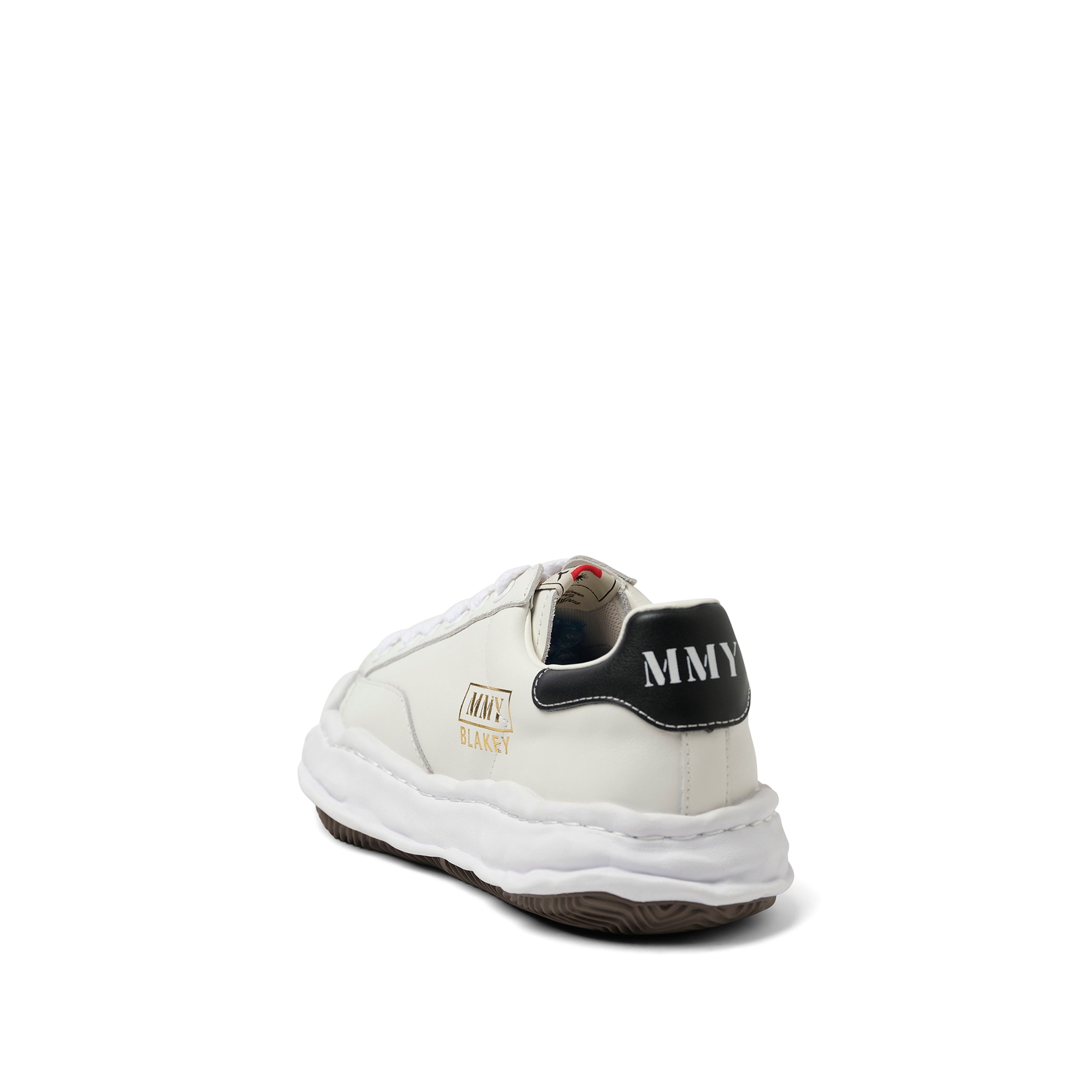 BLAKEY OG Leather Low Top Sneaker in White - 3