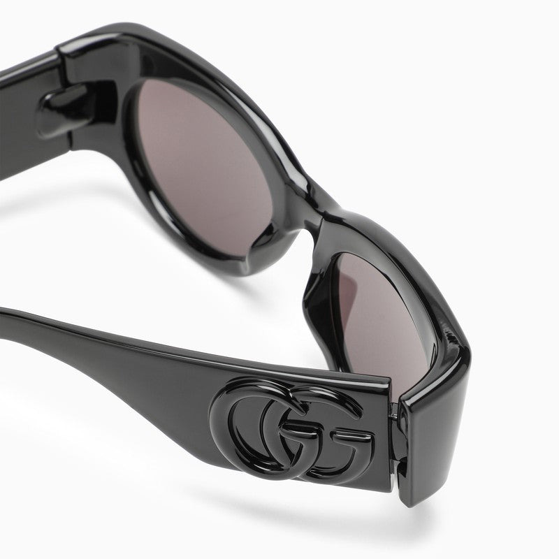 Gucci Oval Black Sunglasses Women - 3