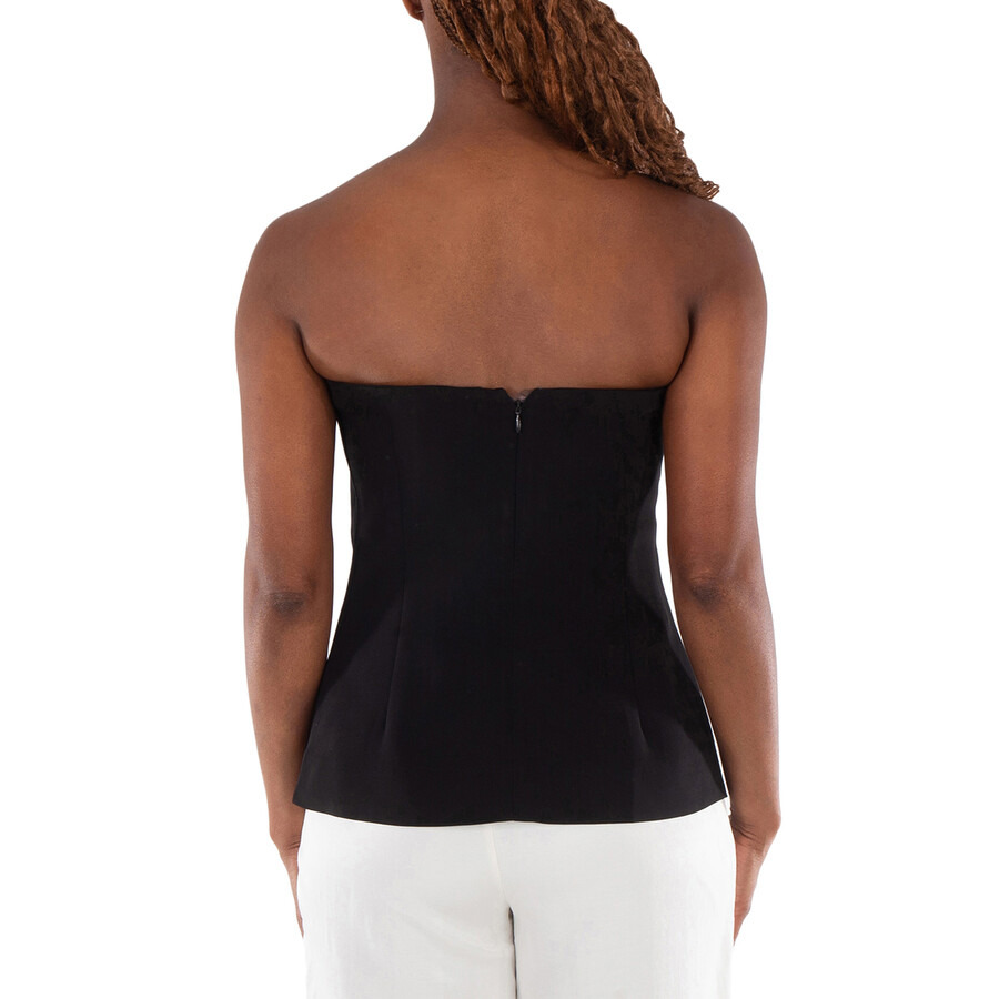 Anine Bing Ladies Black Halle Viscose-Crepe Top - 4