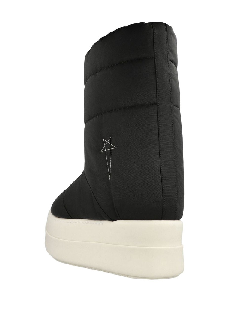 Rick Owens DRKSHDW MEN'S MEGA BUMPER LUNAR BOOTS (BLACK/MILK) outlook