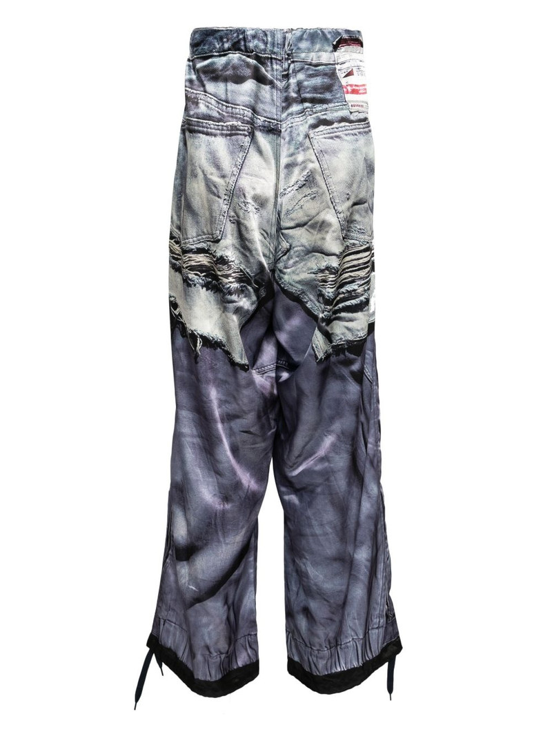Maison MIHARAYASUHIRO x T.A.T.A Trompe-l'oeil Archive printed trousers outlook