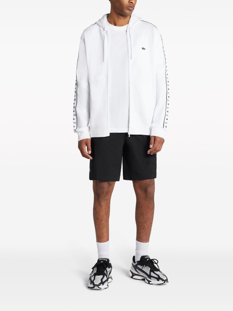 LACOSTE logo-appliquÃ© drawstring shorts outlook
