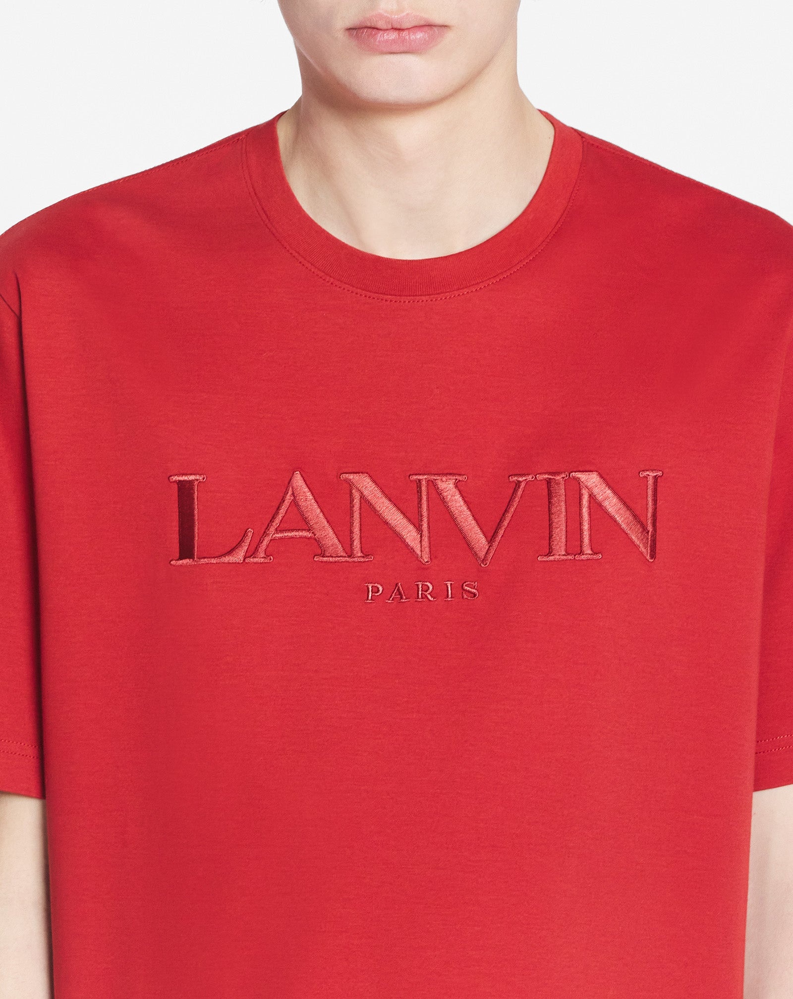 LANVIN PARIS EMBROIDERED T-SHIRT - 5