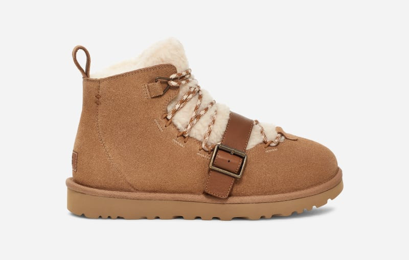 ® Women's Dune Mini Shearling Suede/Wool Classic Boots in Chestnut 1