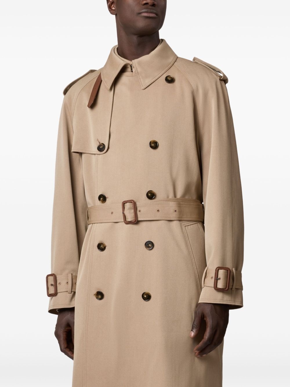 double-breasted trench coat - 4