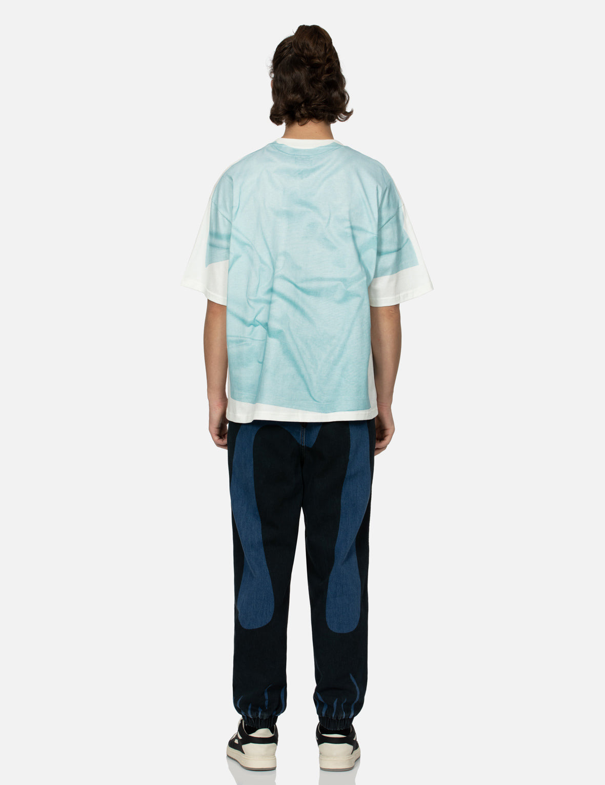 2-IN-1 LOGO AND SEAGULL PRINT LOOSE FIT T-SHIRT - 6
