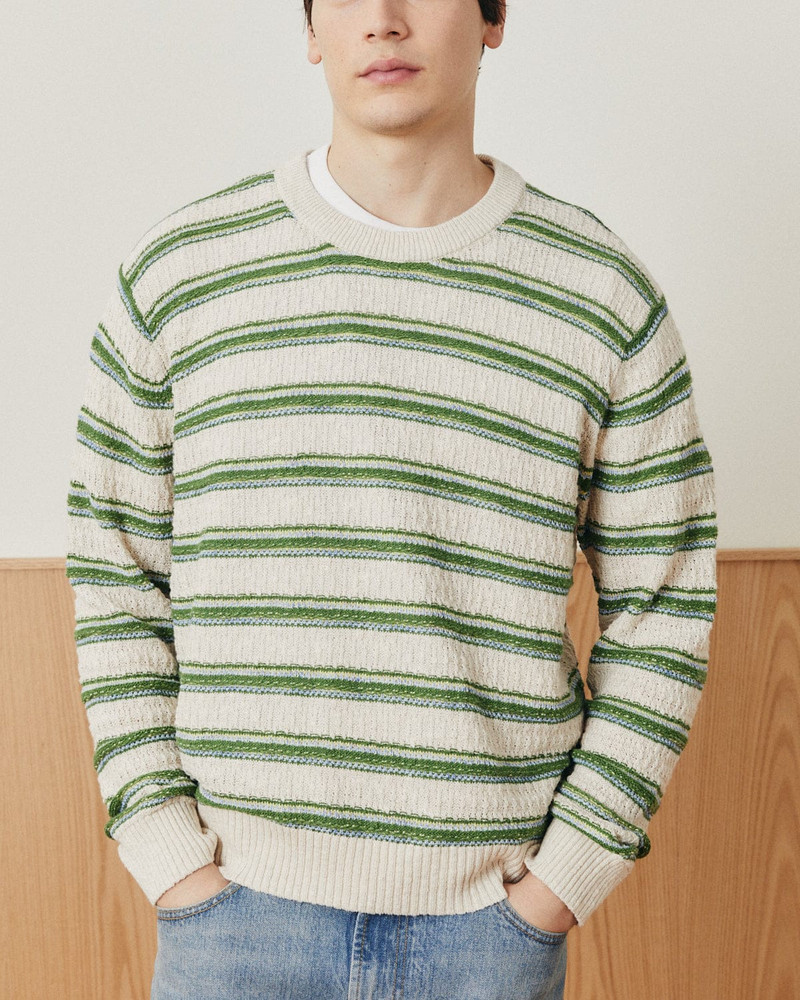 Corridor STRIPE LINEN SILK CREWNECK outlook