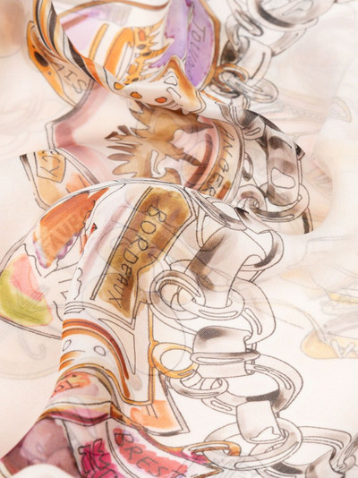 Lanvin graphic-print silk scarf outlook