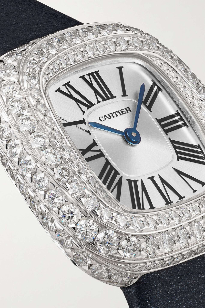 Coussin de Cartier medium 31mm 18-karat rose gold, leather and diamond watch 5