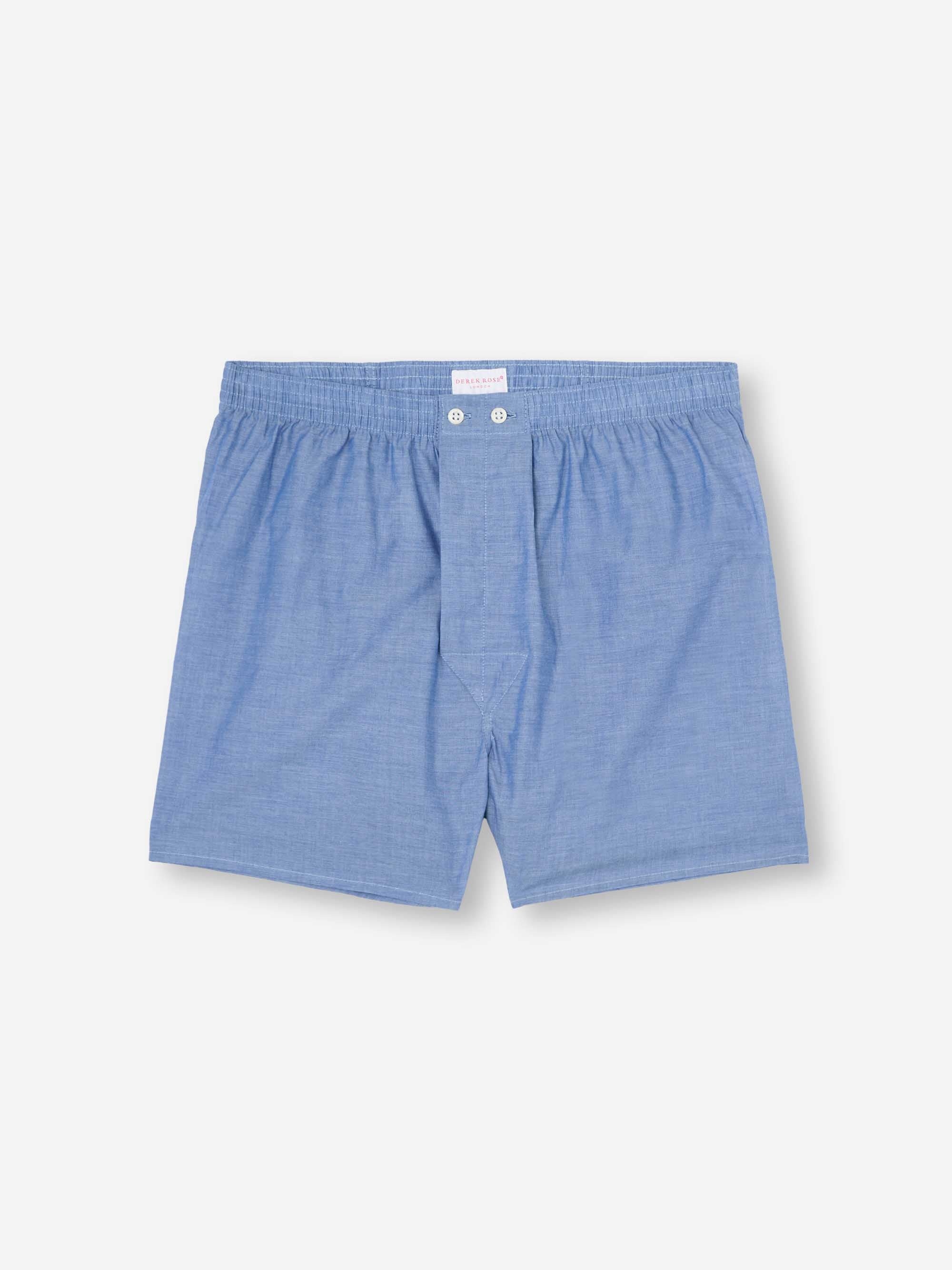 Men's Classic Fit Boxers Amalfi Cotton Batiste Denim - 2