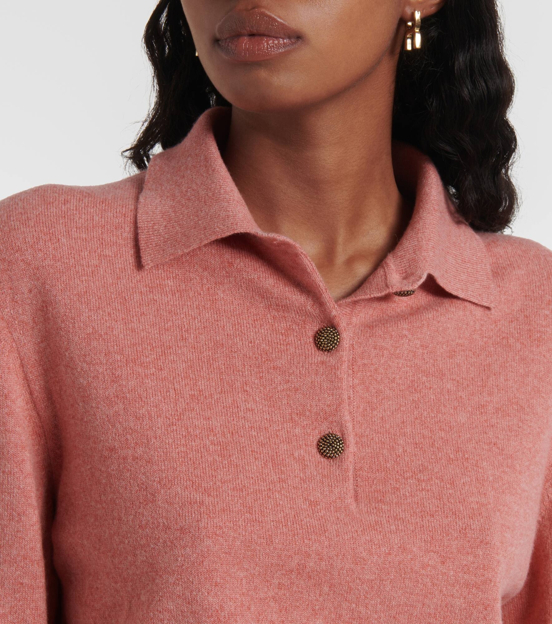 Cashmere polo sweater - 4