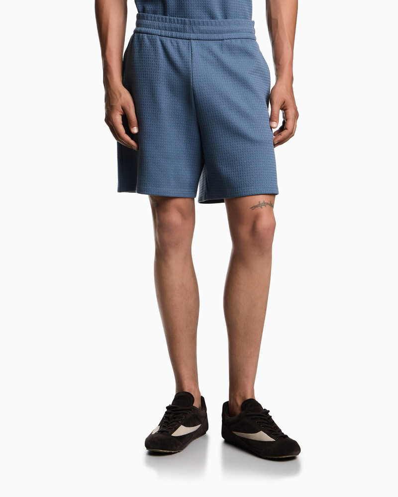 EMPORIO ARMANI ASV LYOCELL-BLEND JACQUARD JERSEY BERMUDA SHORTS outlook