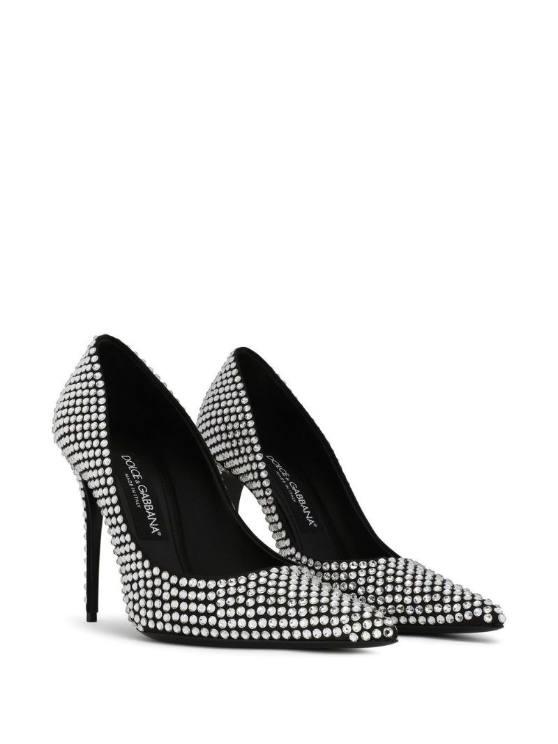 crystal-embellished pumps - 2