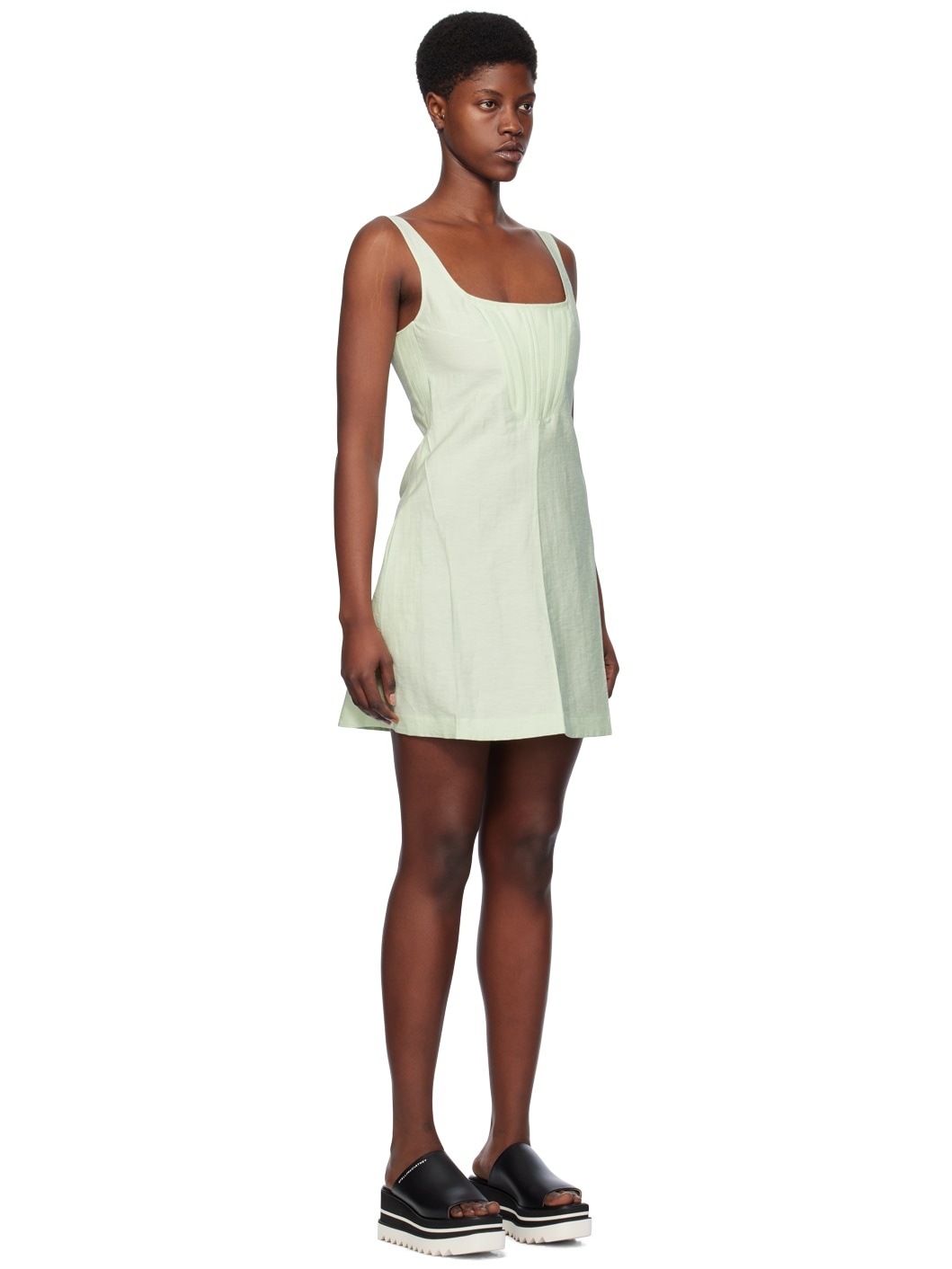 Green Boning Minidress - 2