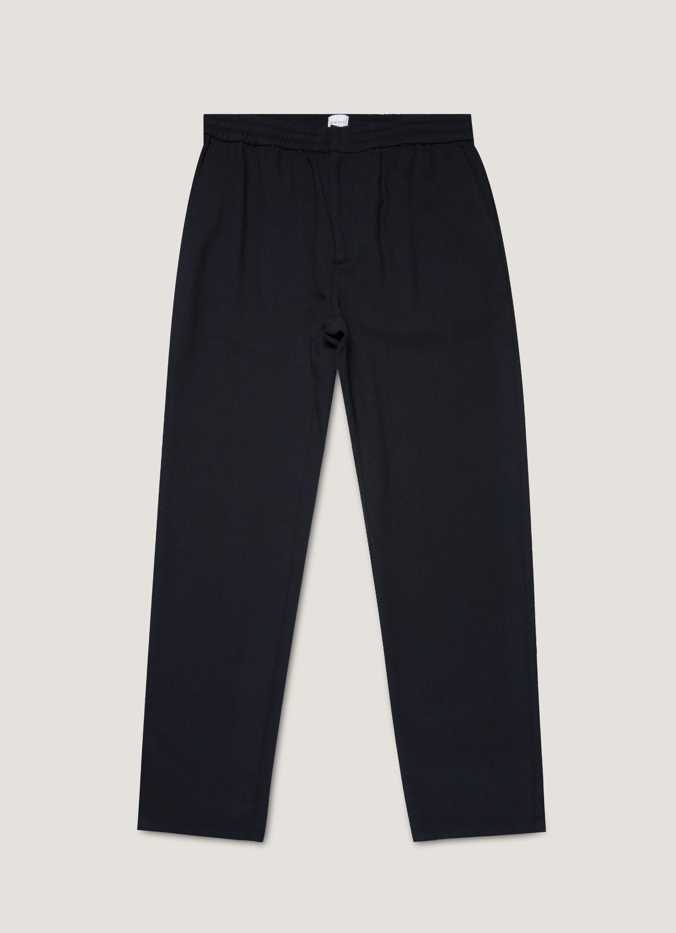 Textured Wool Drawstring Trouser - 1