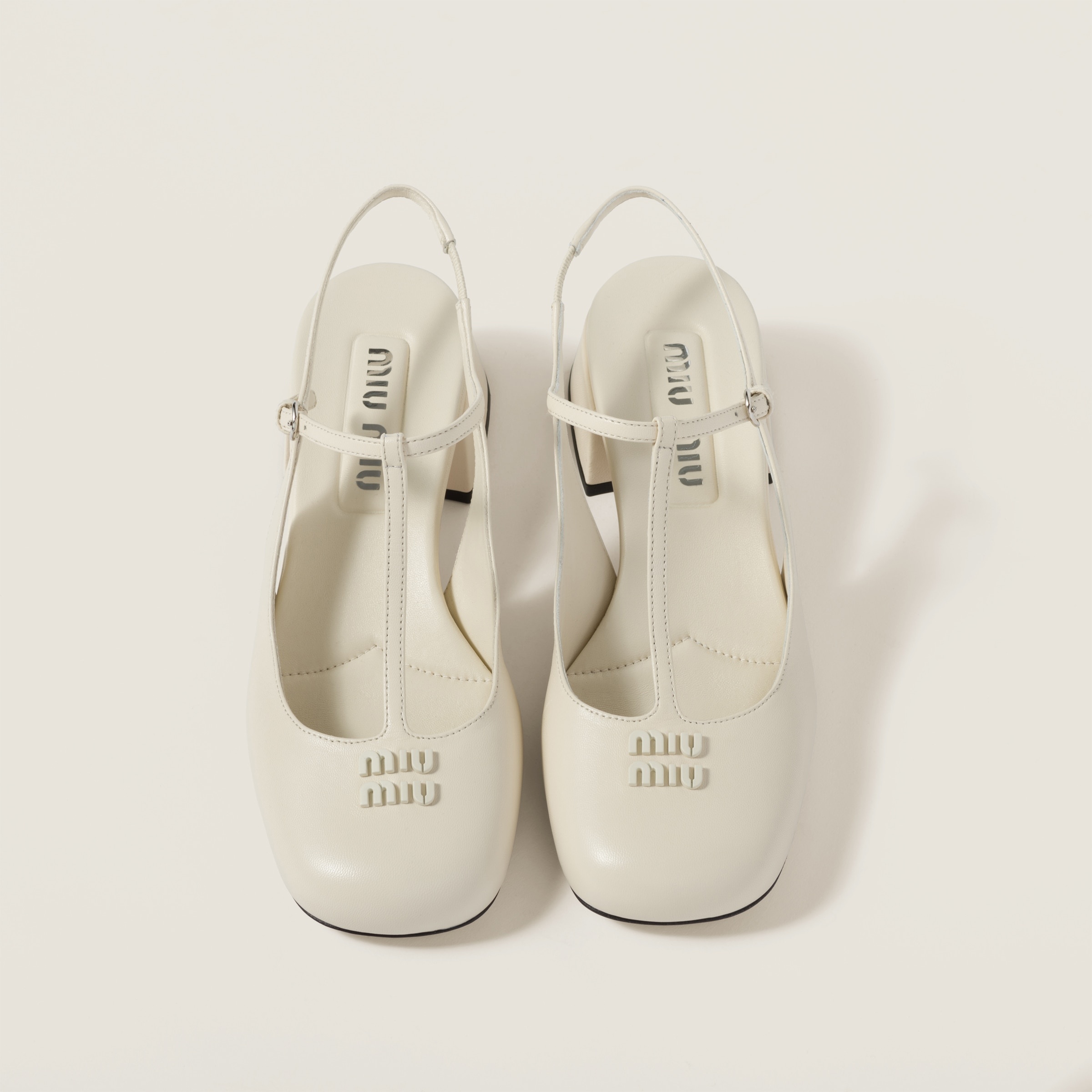 Leather slingback pumps - 4