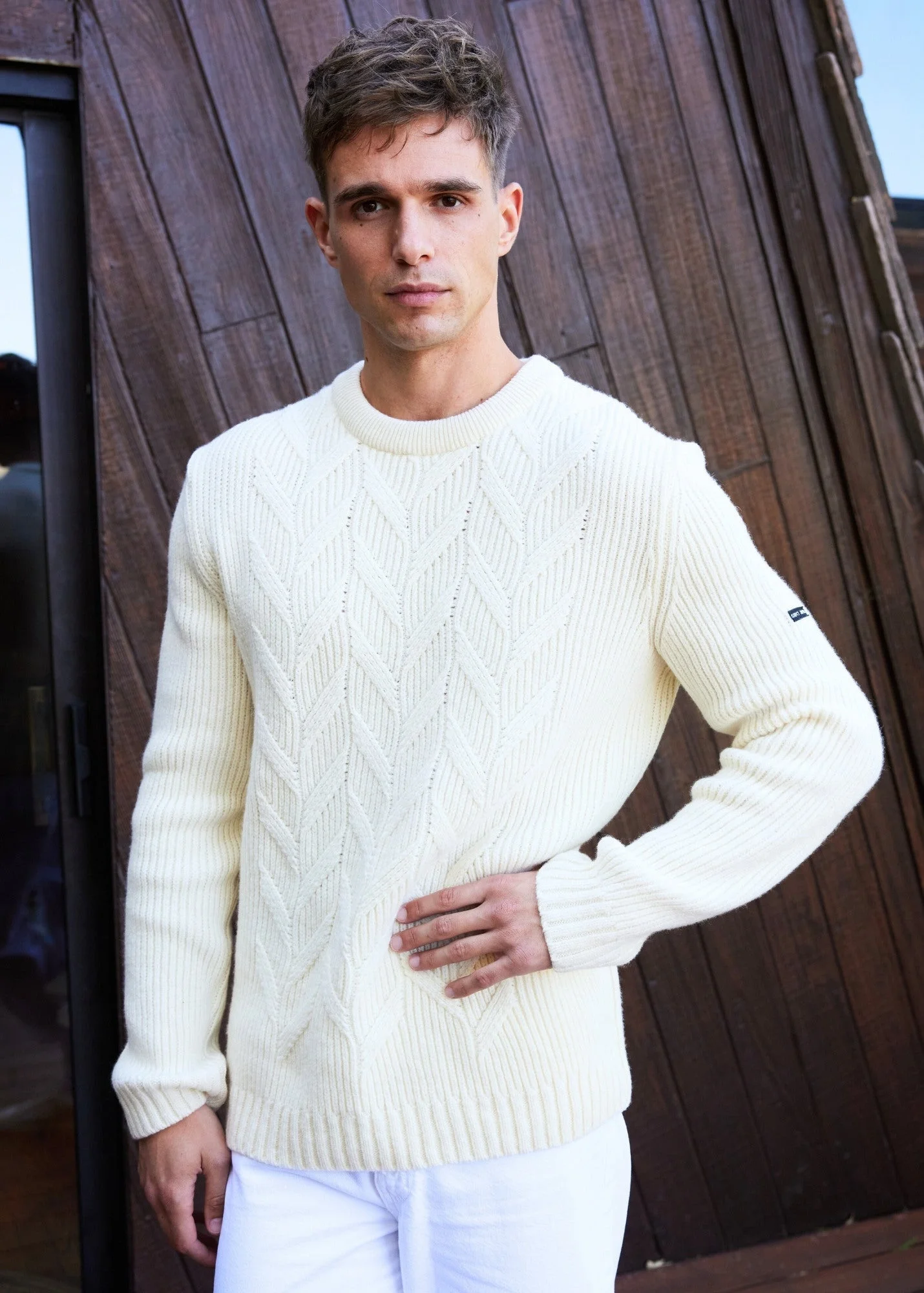 TIGNES Cable Knit Sweate - 1