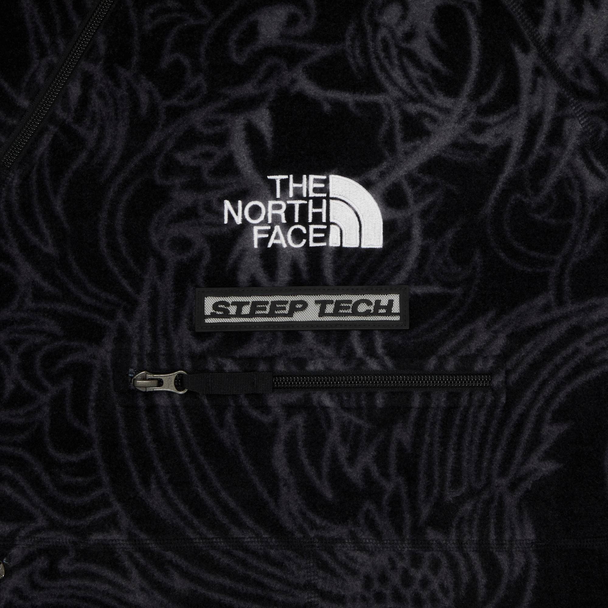 Supreme x The North Face Steep Tech Fleece Pullover 'Black Dragon' - 3