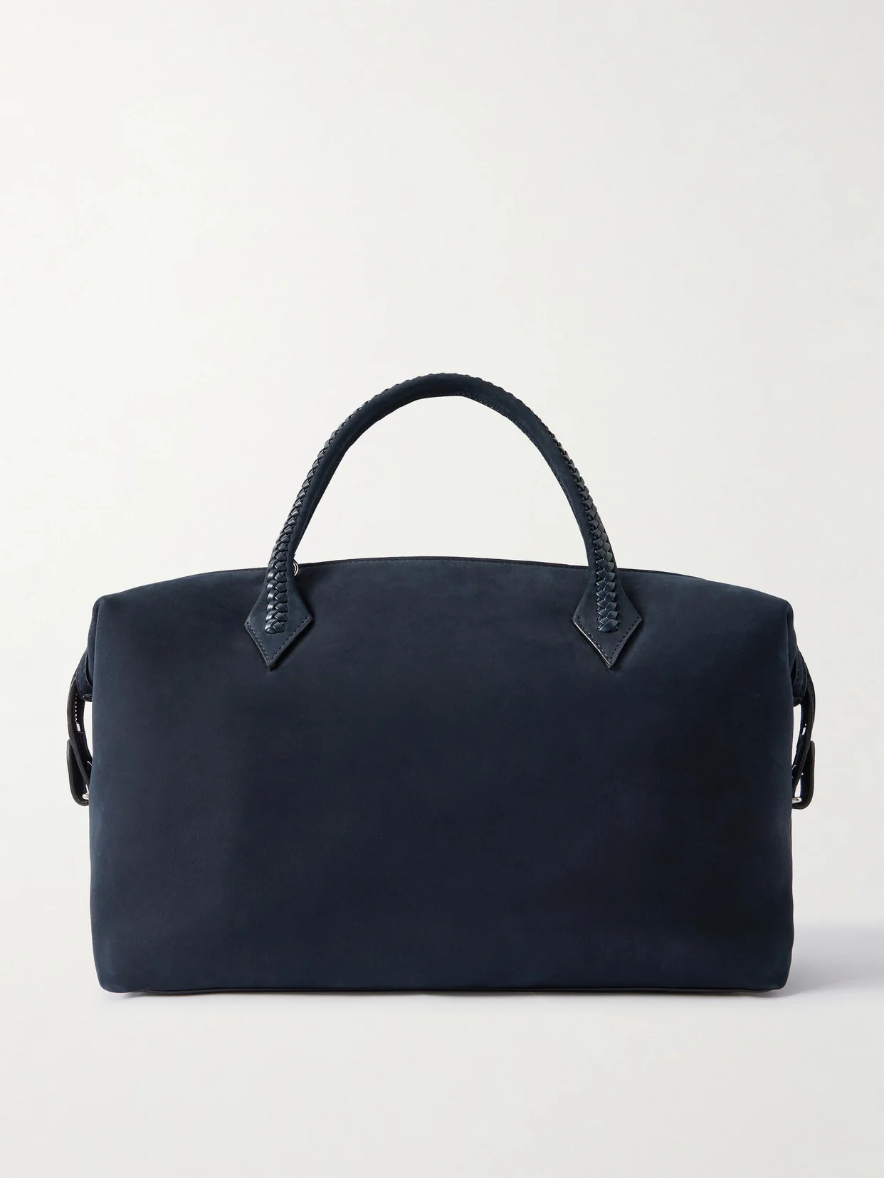 Vérité City Braided Leather-trimmed Nubuck Tote - 1