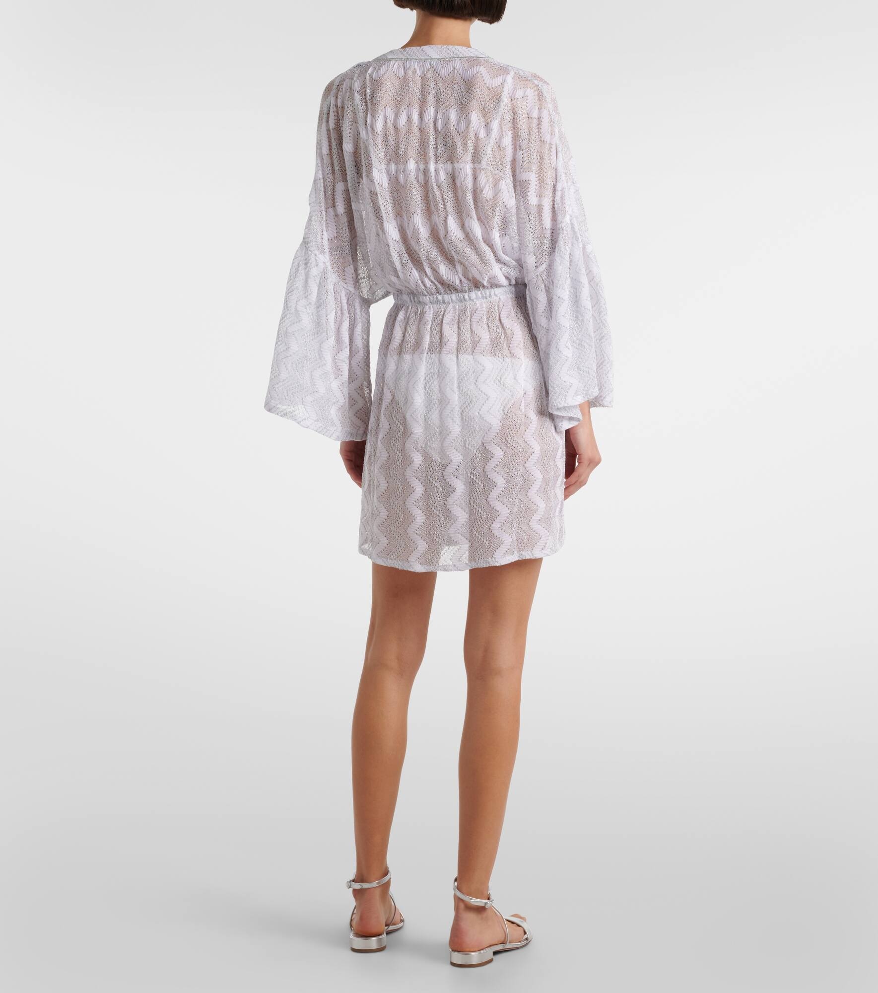 Zigzag lamé beach dress - 3