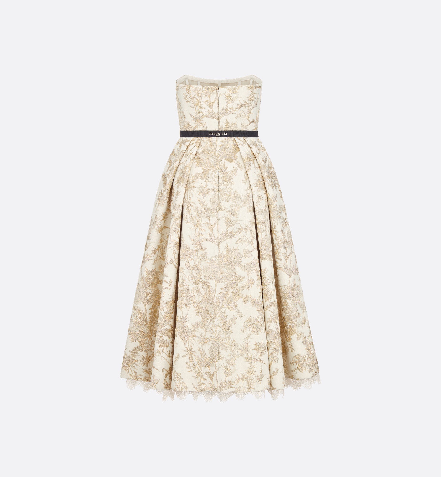Belted Mid-Length Bustier Dress - 2