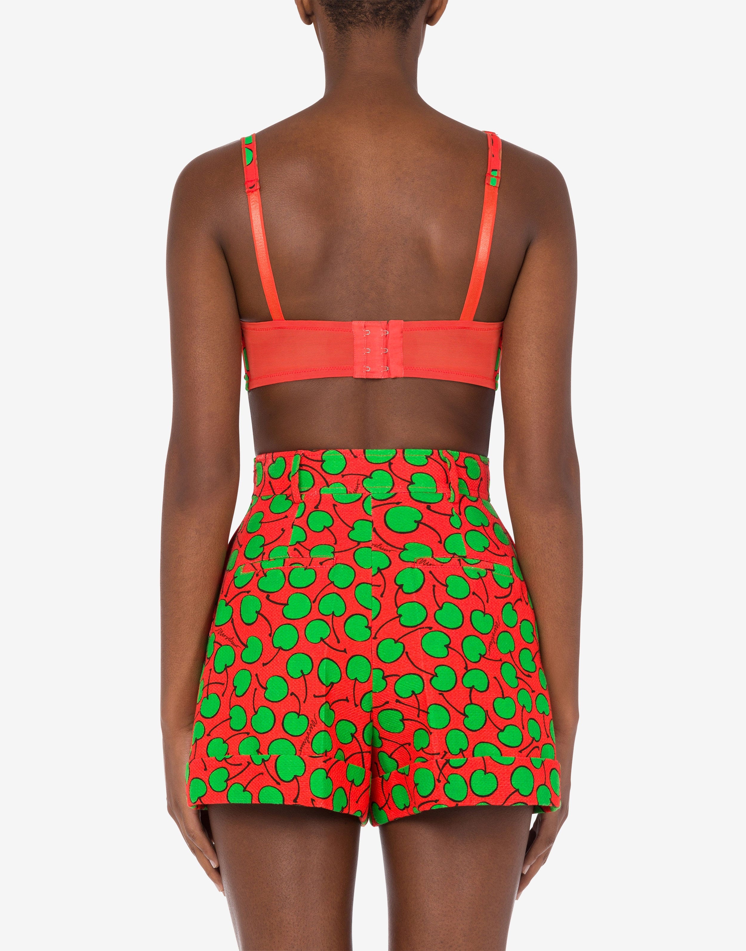 ALL-OVER CHERRY GEORGETTE BRA TOP - 3