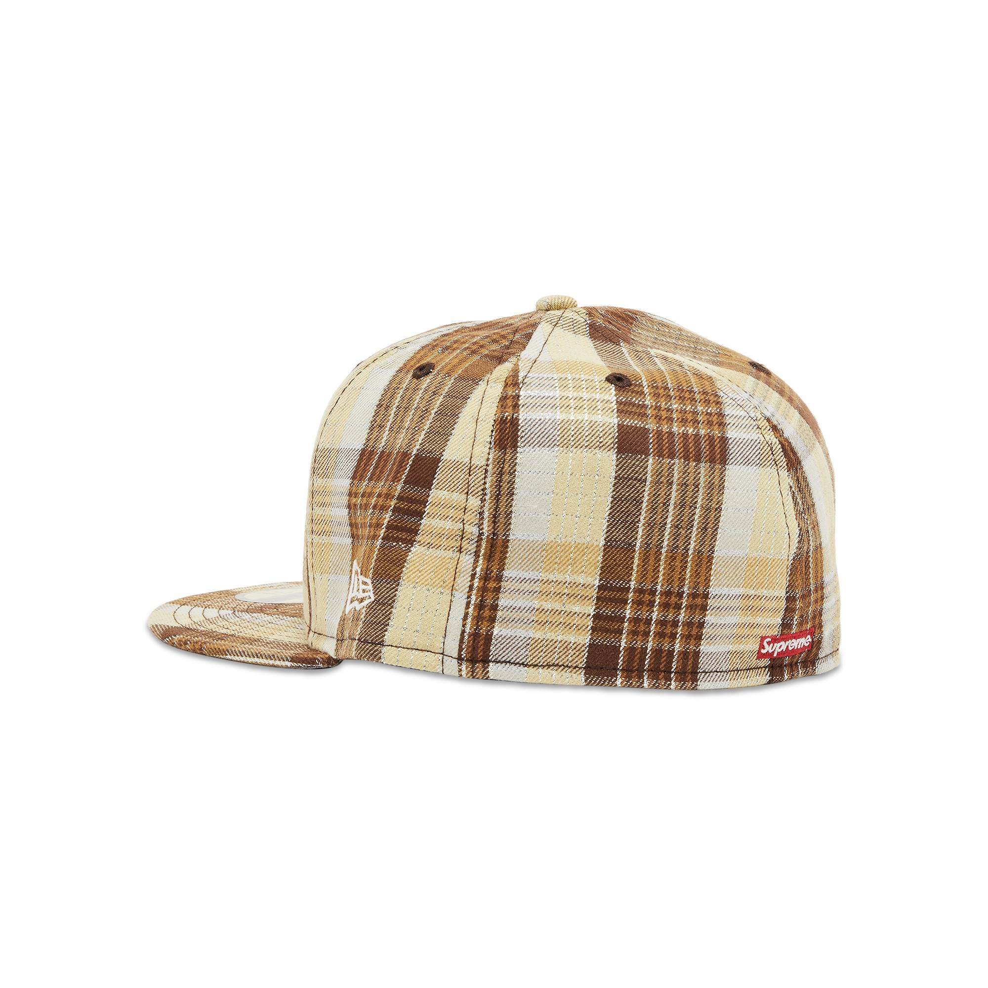 Supreme Metallic Plaid S Logo New Era 'Brown' - 3