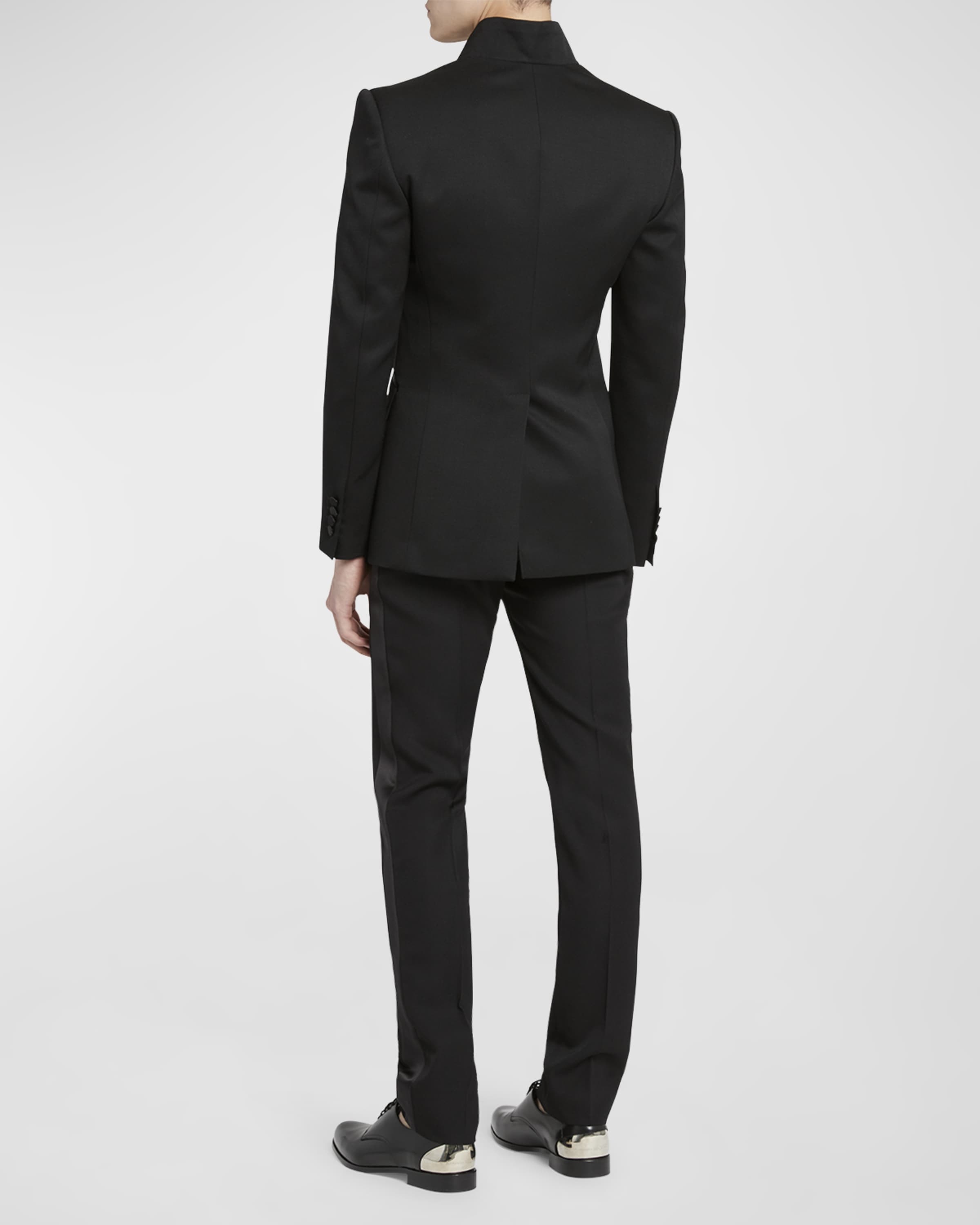 Alexander McQueen Men's Twisted Reverse Tuxedo Jacket