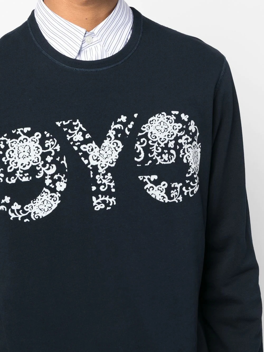 Eye text-print sweatshirt - 5