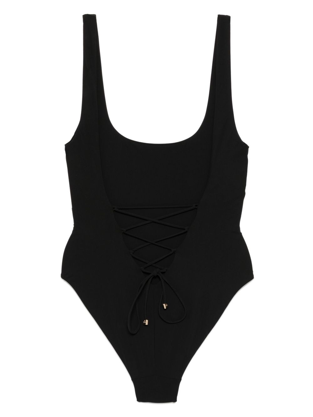 lace-up one piece - 2