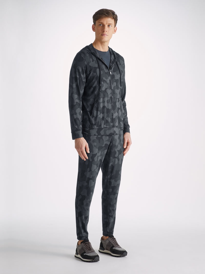 Men's Hoodie London 11 Micro Modal Black - 3