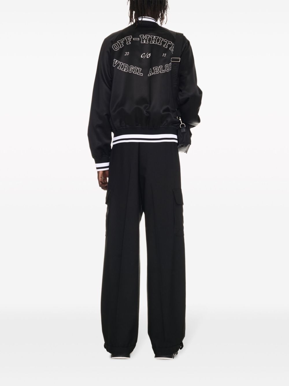 College satin bomber jacket - 4