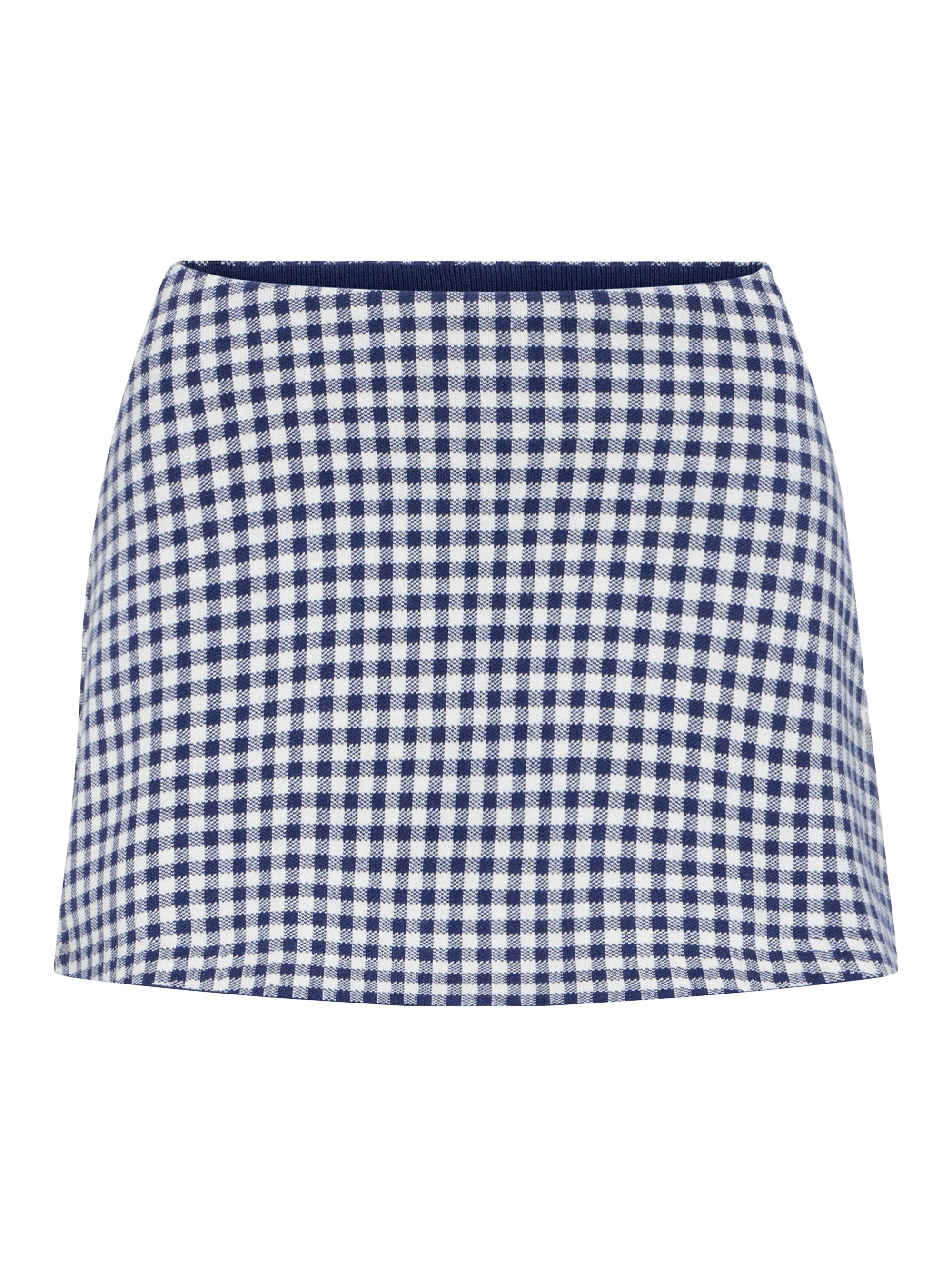 Women's The Keepsake Gingham Skort - Navy Gingham - 1