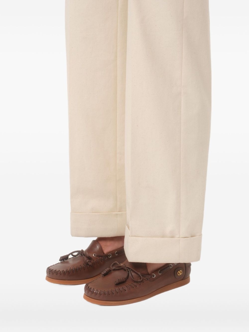 PALM AVENUE BUFFALO LEATHER BOAT SHOE - 7
