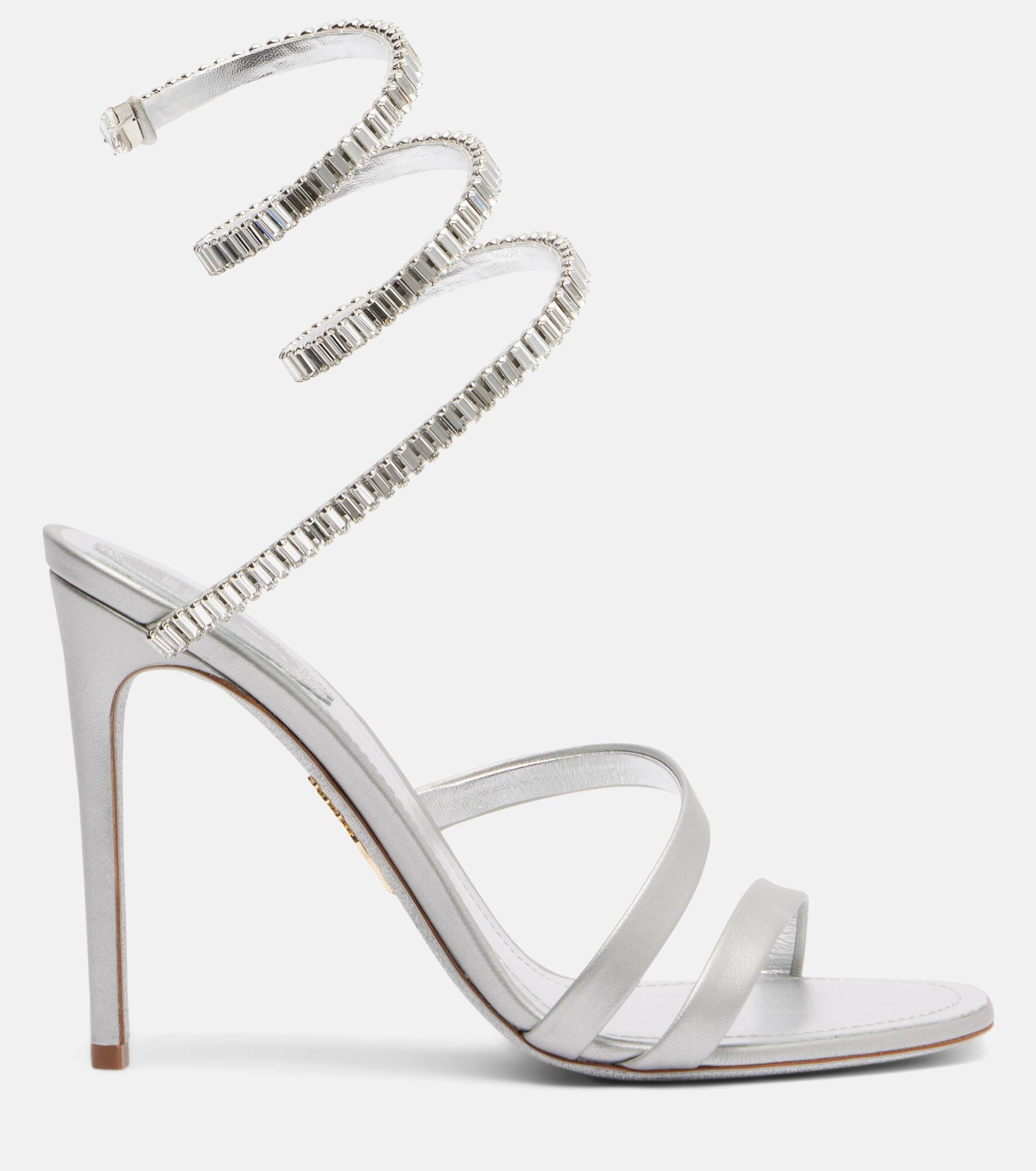 Cleo Spark 105 metallic leather sandals - 4