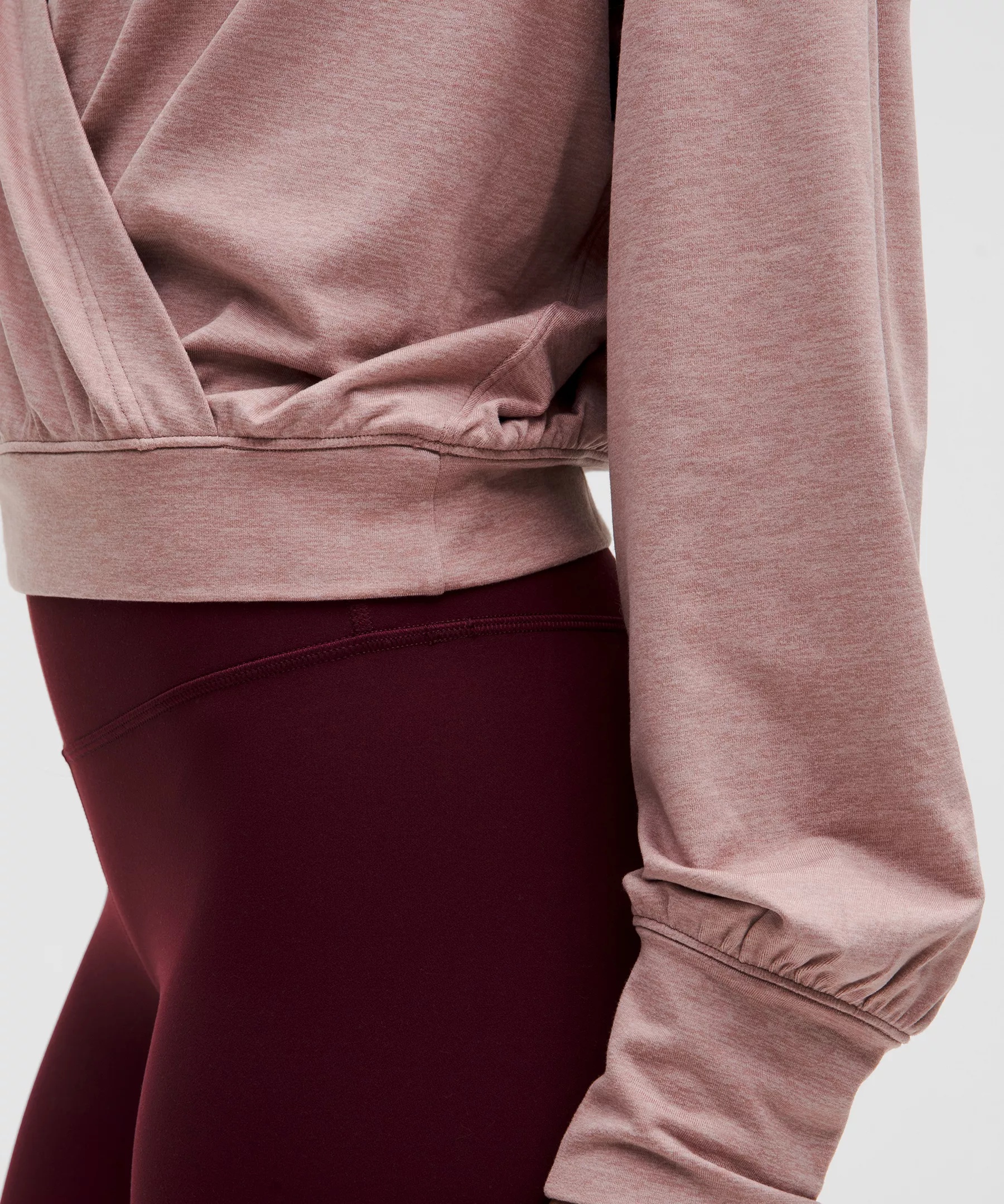 Soft Jersey Relaxed Wrap-Front Hoodie - 5