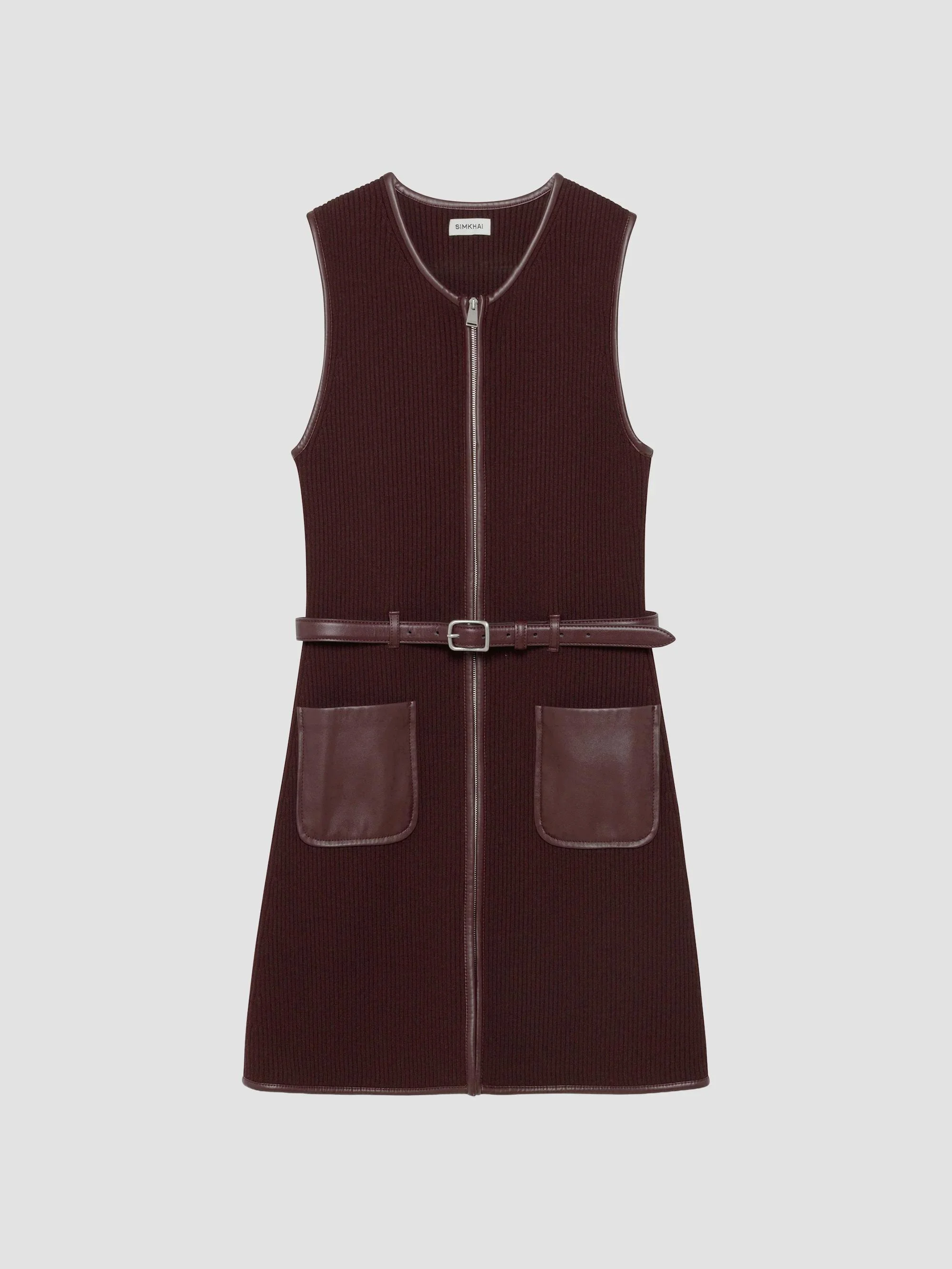 Women's Viretta Rib-Knit Mini Dress - Fig - 1