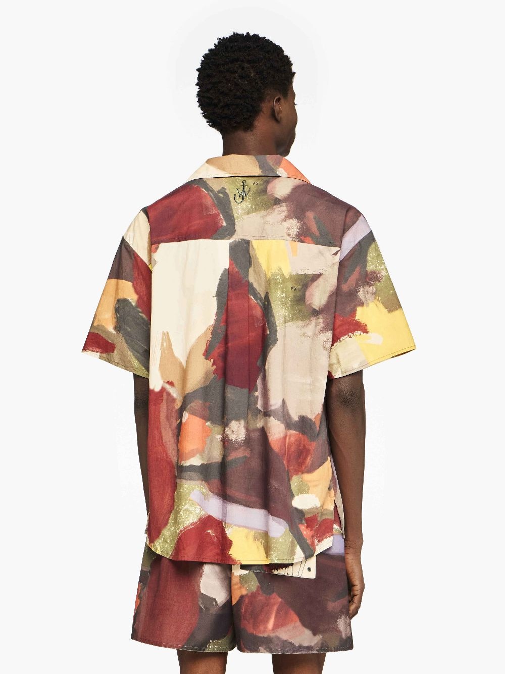 SHORT SLEEVE "ABSTRACT" PRINTED SHIRT - 3