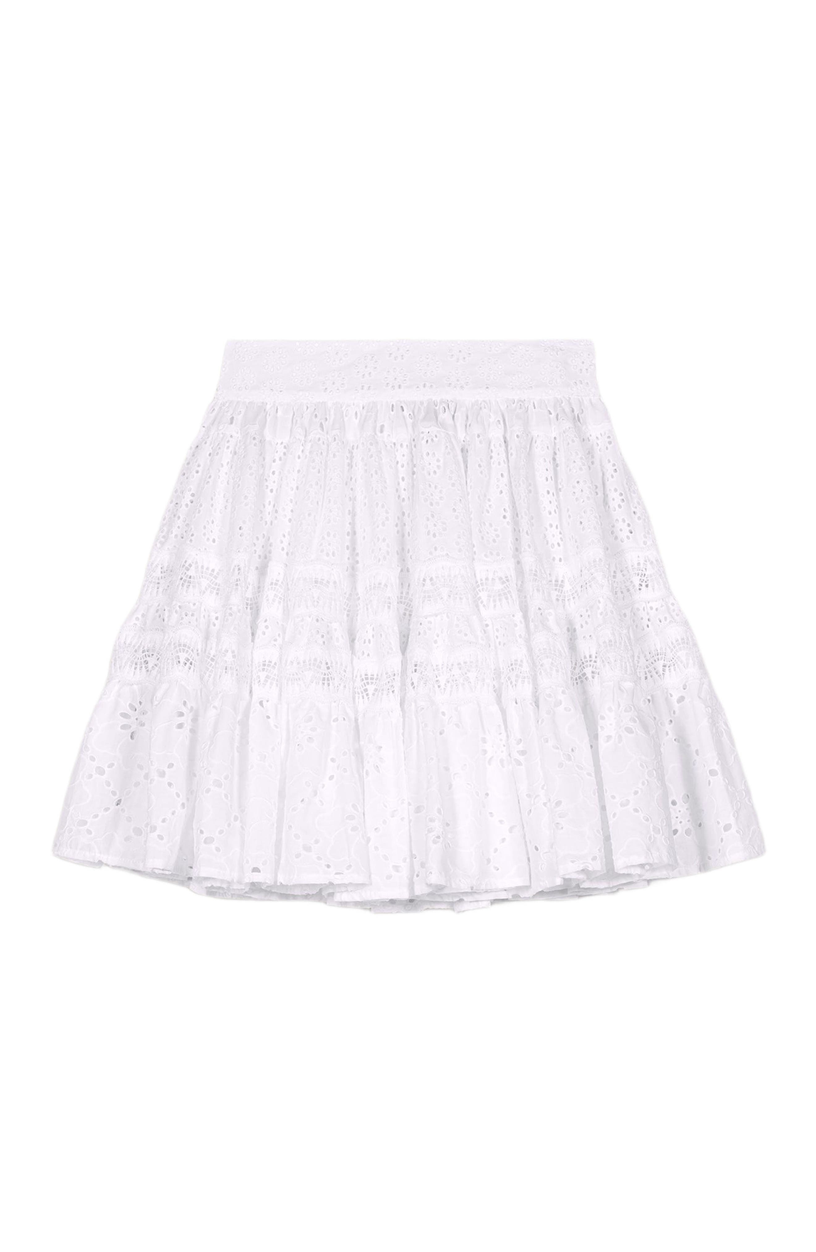 maje Short embroidered skirt in White at Nordstrom - 5