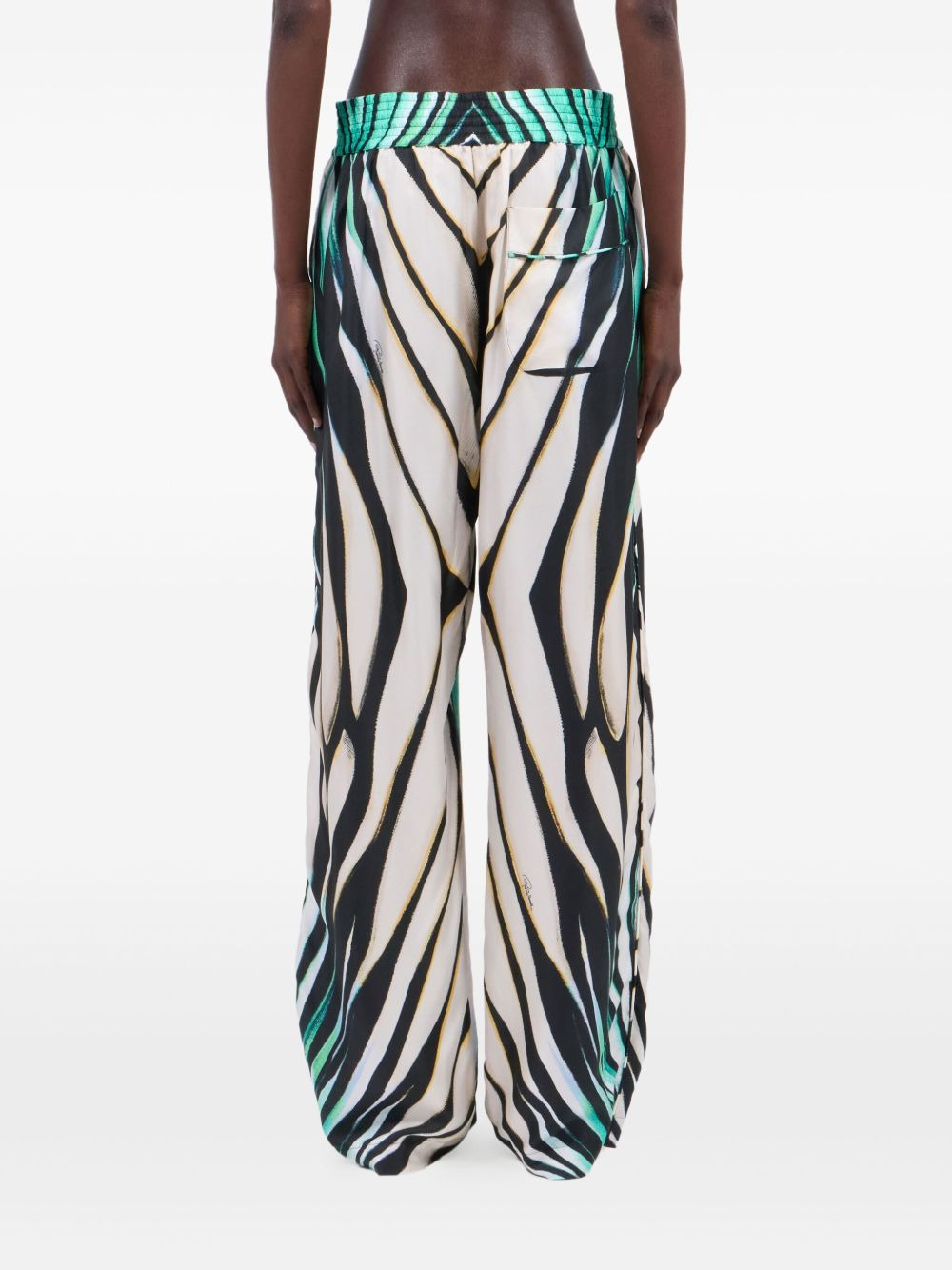 animal-print trousers - 3