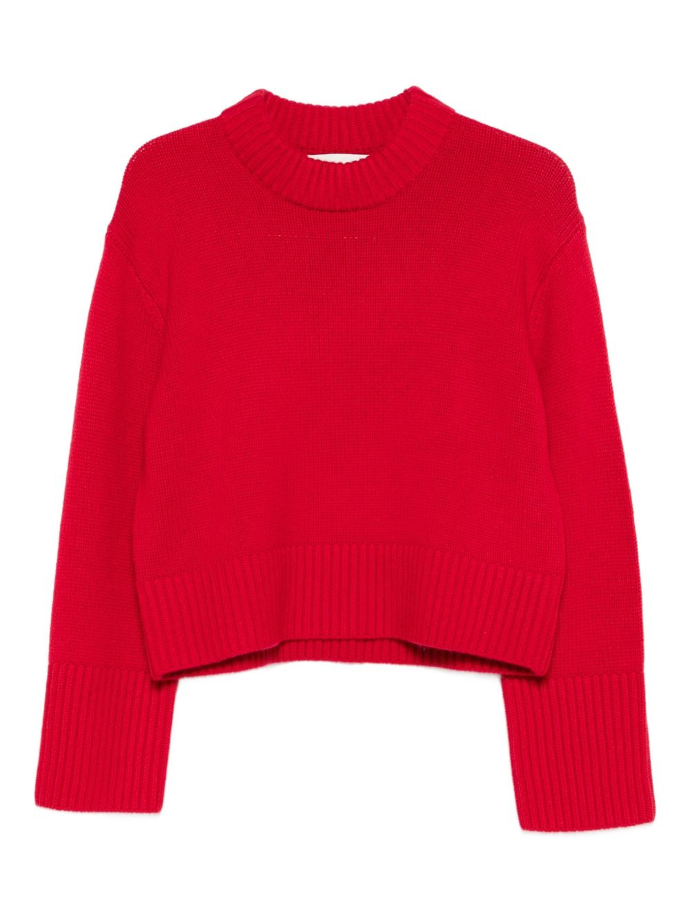 ribbed cashmere sweater - 1