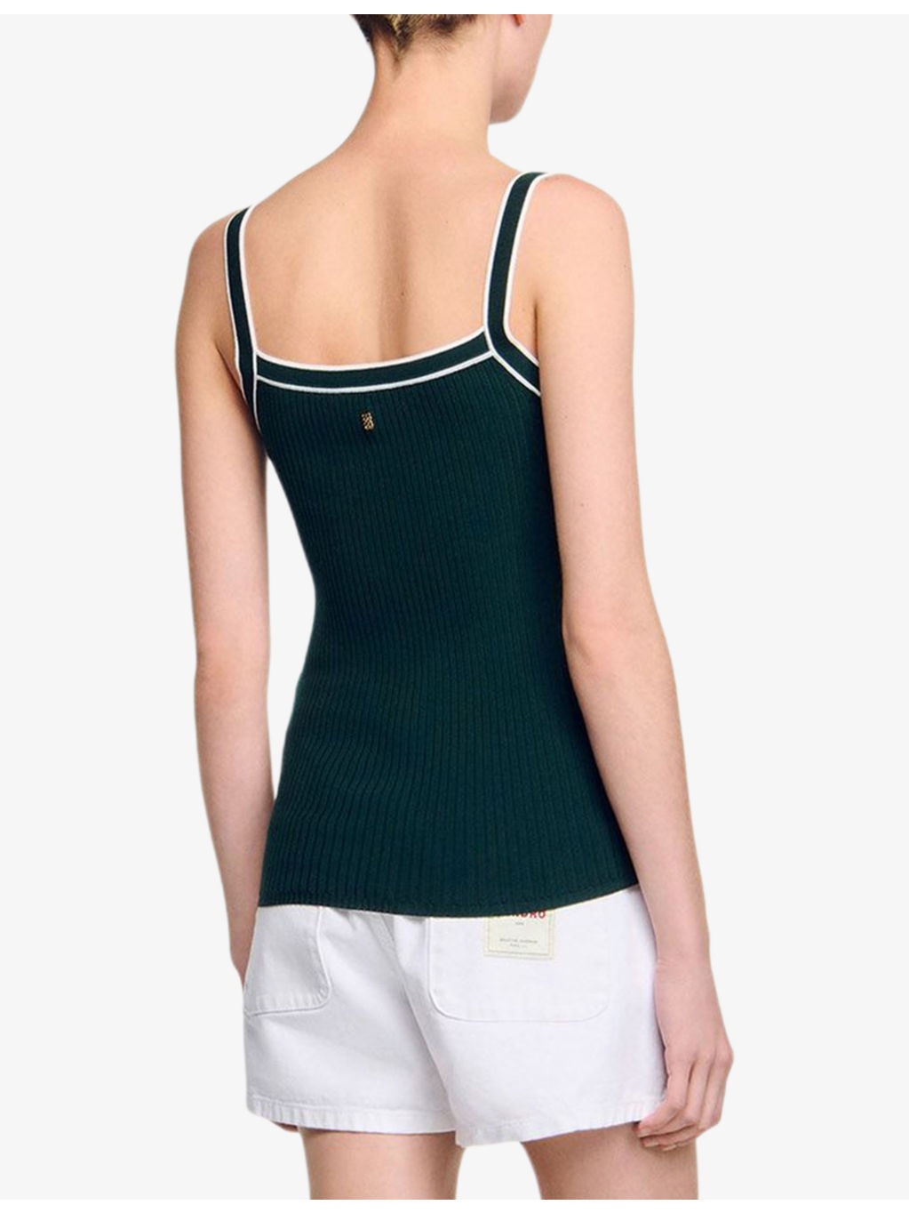 Two-Tone Button-Down Knitted Vest - 5