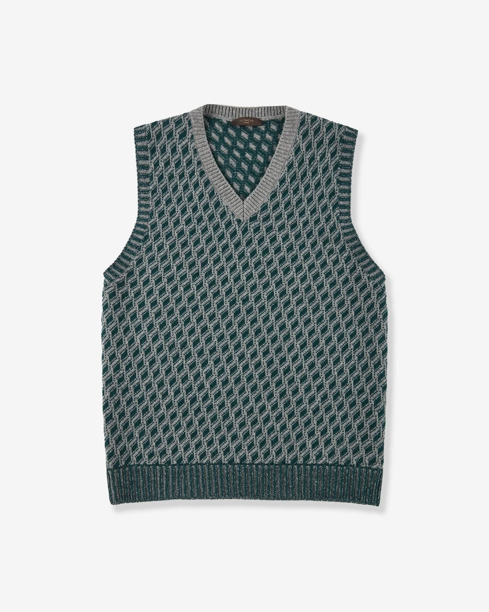 Slim fit Geelong wool gilet - 1