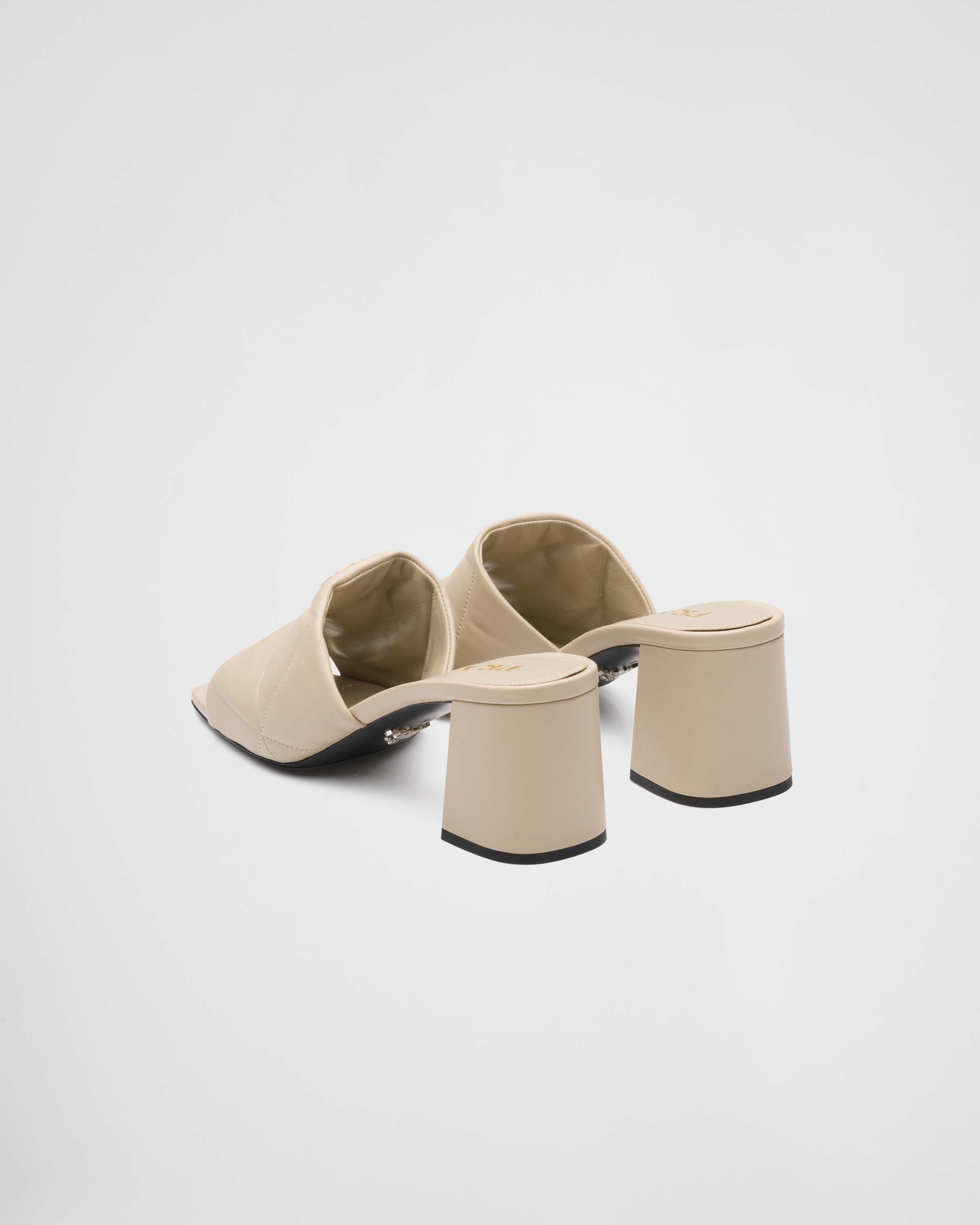Prada Quilted nappa leather heeled sandals | prada | REVERSIBLE