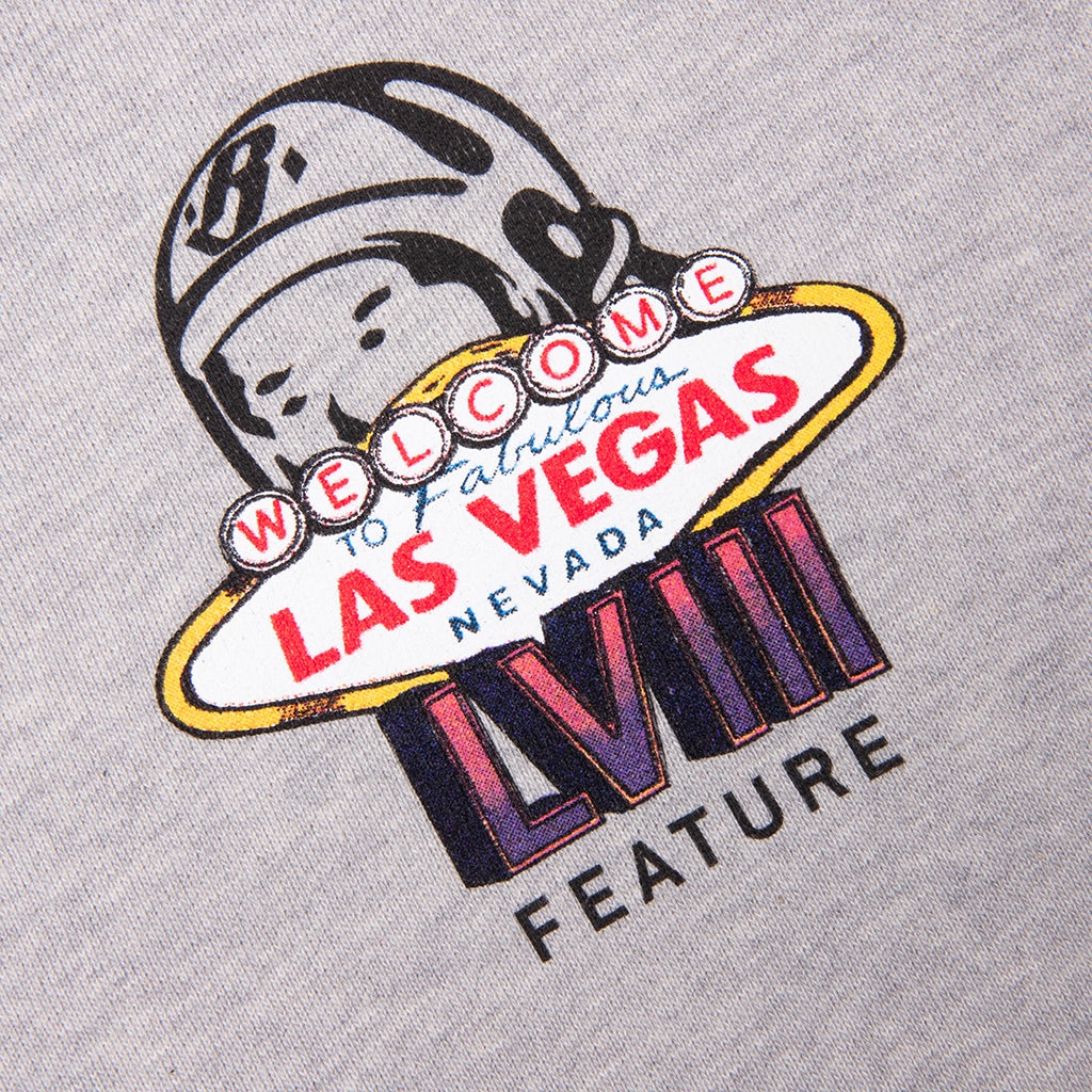 FEATURE X BILLIONAIRE BOYS CLUB STADIUM HOODIE - HEATHER GREY - 3